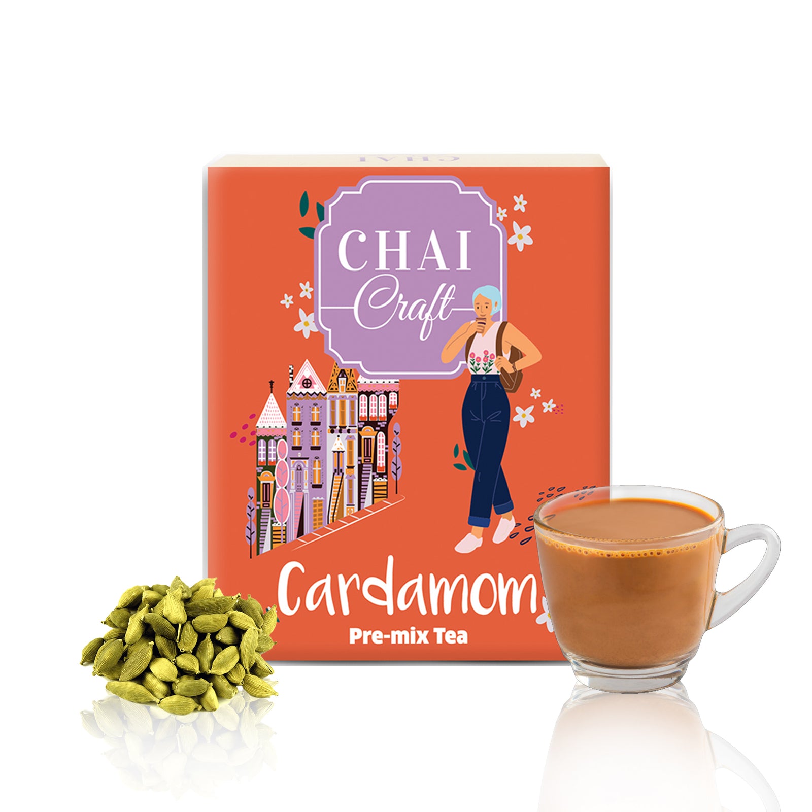 Chai Craft Instant Cardamom Tea box front view
