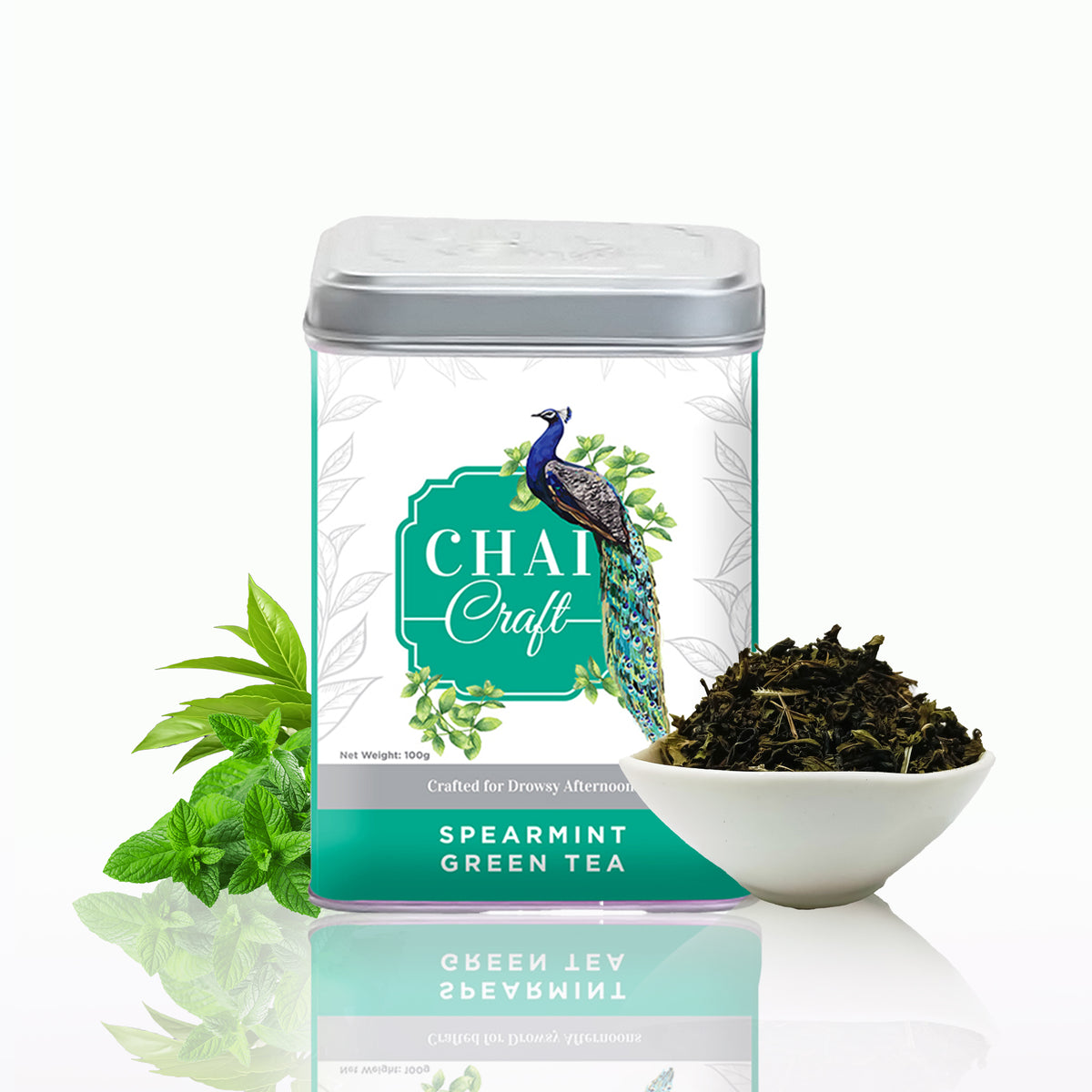 Spearmint Green Tea Box - PCOS and PCOD Tea