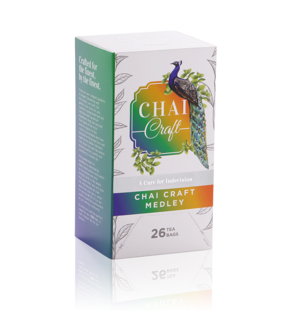 Chai Craft Medley 26 teabag box side view