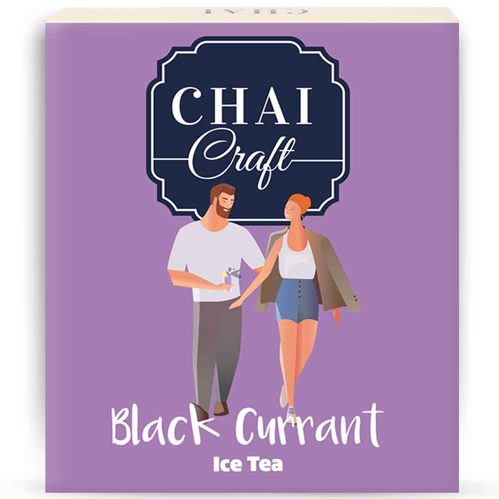 Chai Craft Blackcurrant Instant Ice Tea box front view