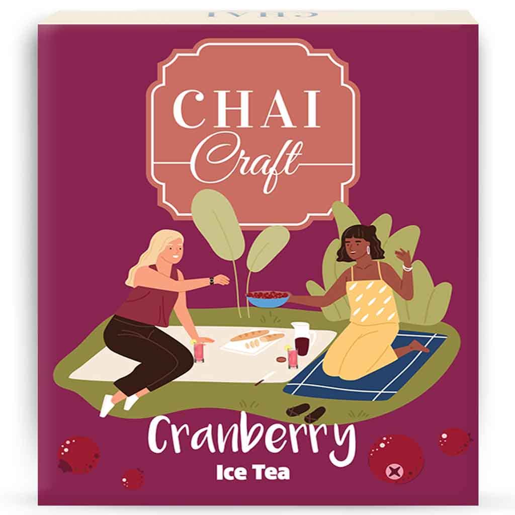 Chai Craft Instant Cranberry Ice tea premix front view