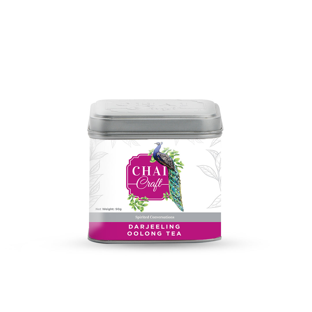 Chai Craft darjeeling oolong tea 50 grams box front view