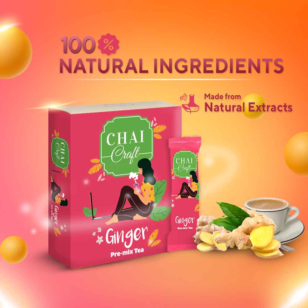 Ginger Tea Premix Hot Tea | fresh organic herbal tea