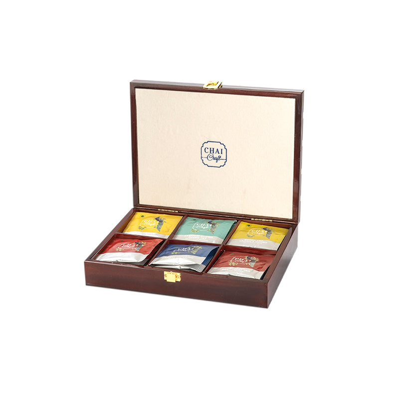 Boxful of Glam- 30 teabags in a wooden box